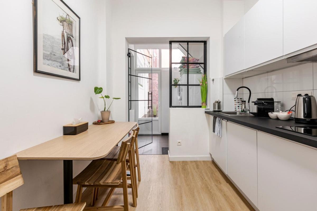 Cosy Appartement Met Tuin In Centrum Antwerpen Gratis Parking Free Parking! Ngoại thất bức ảnh