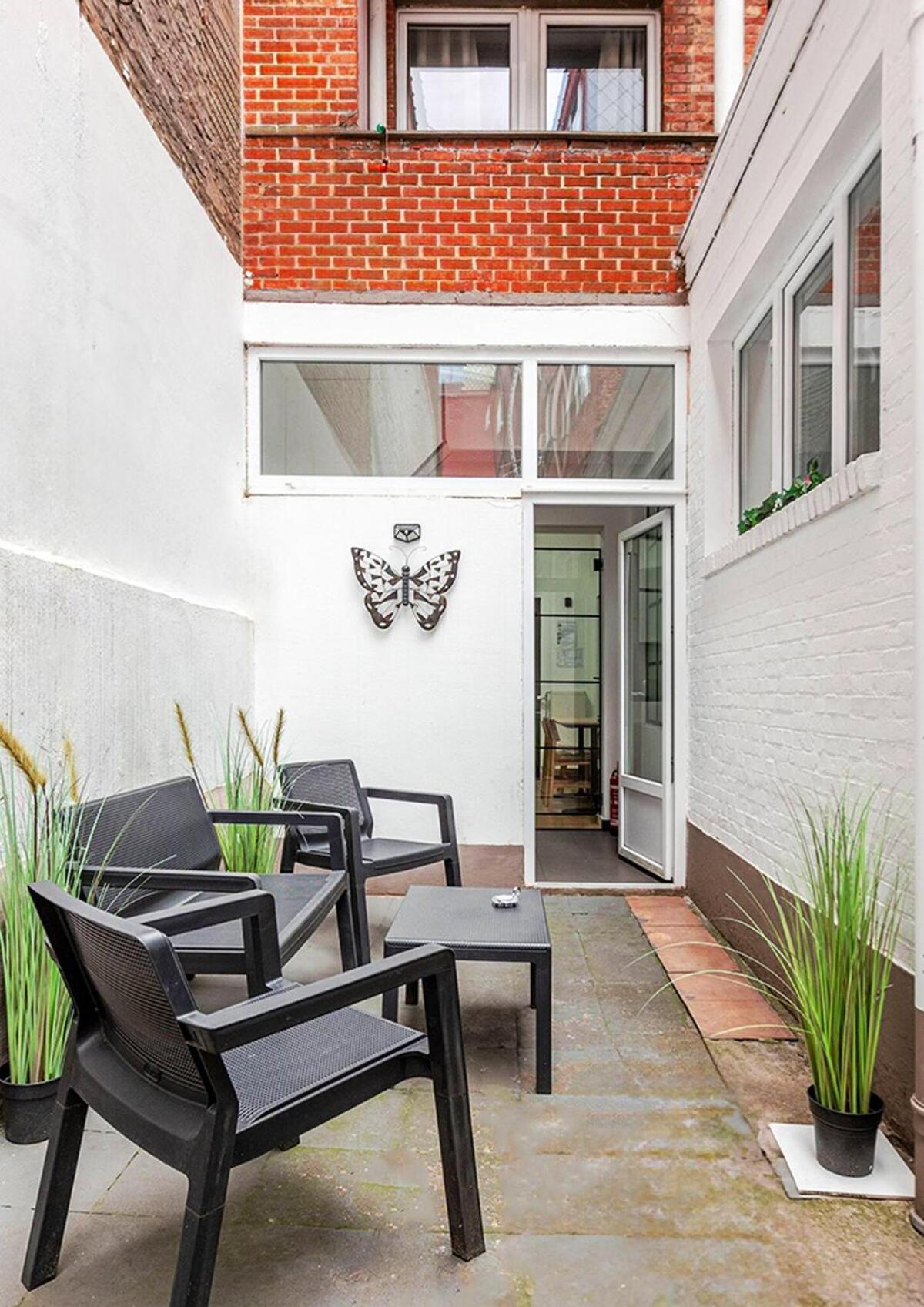 Cosy Appartement Met Tuin In Centrum Antwerpen Gratis Parking Free Parking! Ngoại thất bức ảnh
